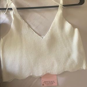 Off white crop top